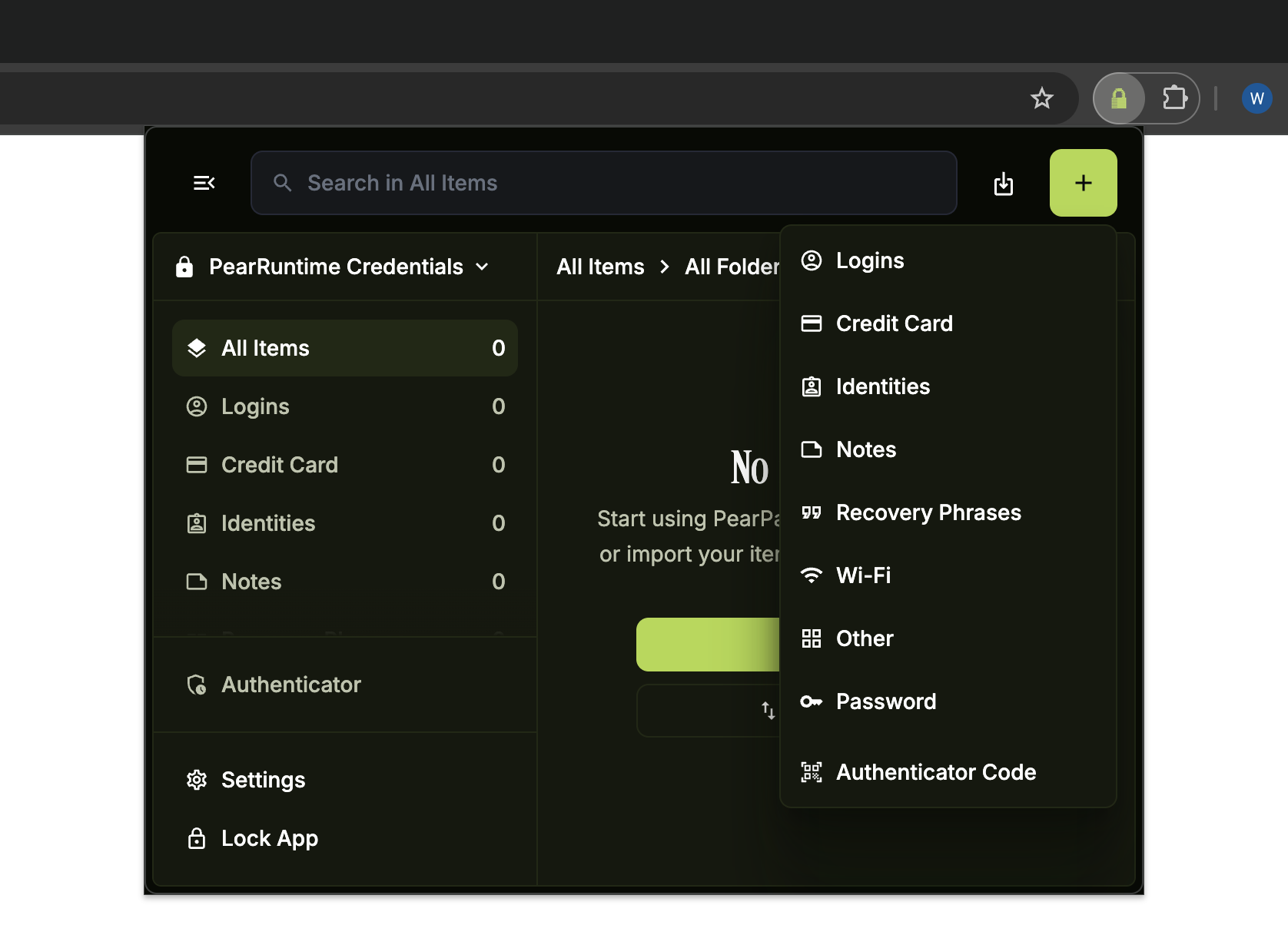Select Authenticator Code from the dropdown